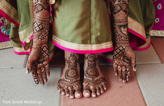 Maharani wearing the mehndi design. Maharani wearing the mehndi design.