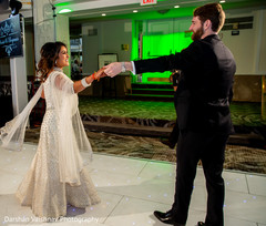 Indian lovebirds having their first dance Indian lovebirds having their first dance