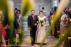 Indian bride's grand entrance to wedding ceremony Indian bride's grand entrance to wedding ceremony
