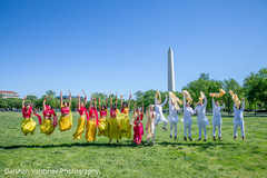 Indian couple with groomsmen and bridesmaids posing for photo shoot. Indian couple with groomsmen and bridesmaids posing for photo shoot.