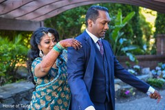 Indian bride and groom getting ready. Indian bride and groom getting ready.