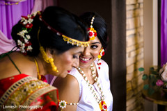 Indian bride with special guest. Indian bride with special guest.