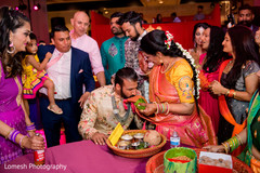 Indian groom during the pre-wedding rituals. Indian groom during the pre-wedding rituals.