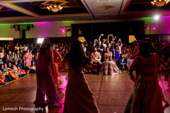 Indian wedding dancers during the reception. Indian wedding dancers during the reception.