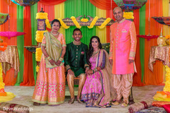 Joyful and colorful Indian family. Joyful and colorful Indian family.