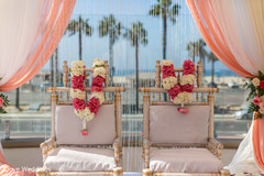 Wonderful garlands ready to be exchange between our Indian couple. Wonderful garlands ready to be exchange between our Indian couple.