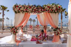 Dreamy flower decorated altar. Dreamy flower decorated altar.