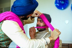 Rajah getting his turban on. Rajah getting his turban on.