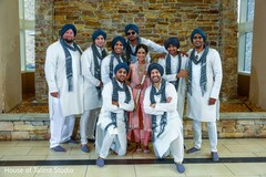 Maharani posing with groomsmen. Maharani posing with groomsmen.
