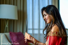Maharani getting ready for her reception party. Maharani getting ready for her reception party.
