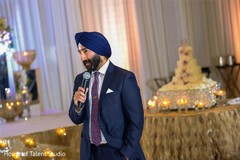 Indian wedding speech moment. Indian wedding speech moment.