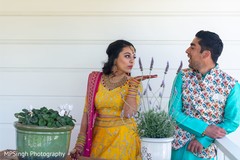 Indian bride and groom posing. Indian bride and groom posing.