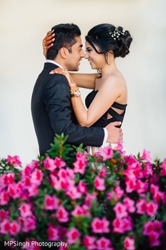 Indian groom and bride outdoors. Indian groom and bride outdoors.