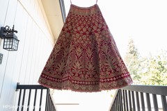 Indian bride wearing the lengha. Indian bride wearing the lengha.