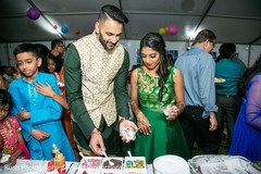 Indian lovebirds at their pre-wedding party. Indian lovebirds at their pre-wedding party.