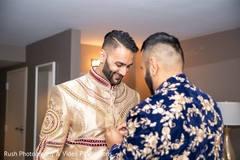 Charming Indian groom getting ready. Charming Indian groom getting ready.