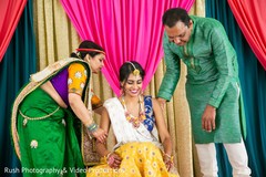 Dazzling bride getting ready for Haldi ceremony. Dazzling bride getting ready for Haldi ceremony.