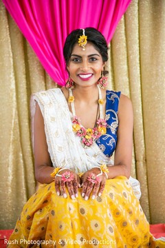 Lovely Indian bride ready for haldi rituals. Lovely Indian bride ready for haldi rituals.