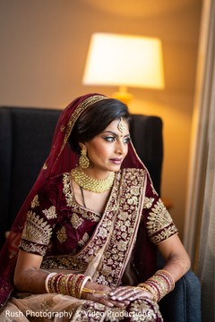 Indian bride ready for her big day. Indian bride ready for her big day.