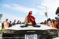 Indian groom on his baraat transportation. Indian groom on his baraat transportation.