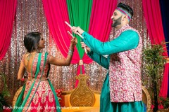 Dandia raas scene. Dandia raas scene.
