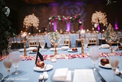 Elegant decoration on the reception table. Elegant decoration on the reception table.