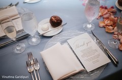 Lovely favors on reception table. Lovely favors on reception table.