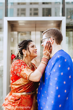 Heartwarming Indian bride and groom photography. Heartwarming Indian bride and groom photography.