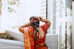 Incredible Indian bride hairstyle. Incredible Indian bride hairstyle.
