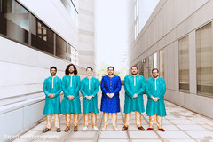 Elegant Indian groom posing with groomsmen. Elegant Indian groom posing with groomsmen.