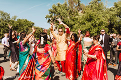 Joyful indian wedding baraat procession. Joyful indian wedding baraat procession.