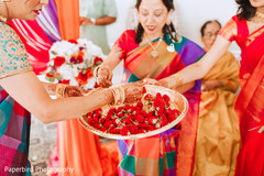 Closeup capture of Indian ceremony ritual flowers. Closeup capture of Indian ceremony ritual flowers.