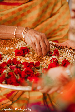 Indian wedding petals for ceremony ritual. Indian wedding petals for ceremony ritual.