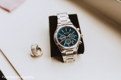 Elegant Indian wedding watch and rings. Elegant Indian wedding watch and rings.