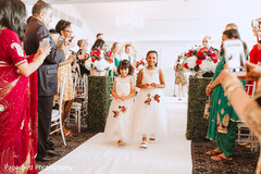 Lovely Indian flower girls entrance. Lovely Indian flower girls entrance.