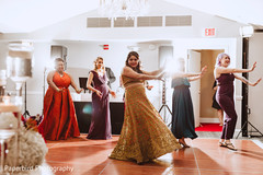 Indian bride's dance performance. Indian bride's dance performance.