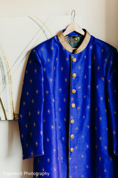 Elegant Indian grooms sherwani. Elegant Indian grooms sherwani.