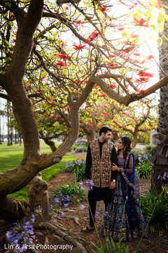 Indian groom and bride posing for pictures. Indian groom and bride posing for pictures.