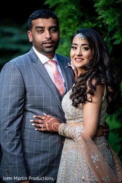 Charming Indian couple at photo shoot. Charming Indian couple at photo shoot.