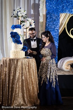 Bride and groom cutting the cake. Bride and groom cutting the cake.