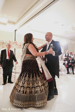 Indian lovebirds having their first dance Indian lovebirds having their first dance