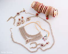 Indian bride's jewelry. Indian bride's jewelry.