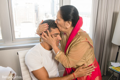Indian groom with special family guest. Indian groom with special family guest.
