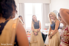 Bride and bridesmaids looking dazzling. Bride and bridesmaids looking dazzling.