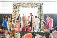 Maharani and Raja under the mandap. Maharani and Raja under the mandap.
