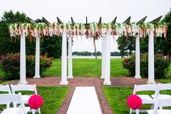 Floral decor of the mandap. Floral decor of the mandap.