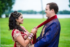 Indian bride and groom posing for pictures. Indian bride and groom posing for pictures.