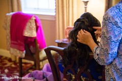 Elegant Indian bridal reception hairstyle. Elegant Indian bridal reception hairstyle.