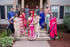 Enchanting indian lovebirds with bridesmaids and groomsmen. Enchanting indian lovebirds with bridesmaids and groomsmen.