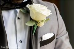Incredible Indian grooms boutonniere. Incredible Indian grooms boutonniere.